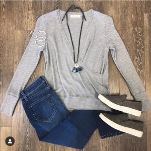 NWT - Trouble at the Mill V-Neck Top